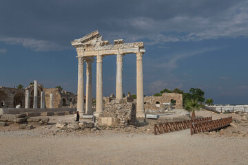 Apollo Temple, historical sites in Side, Turkey