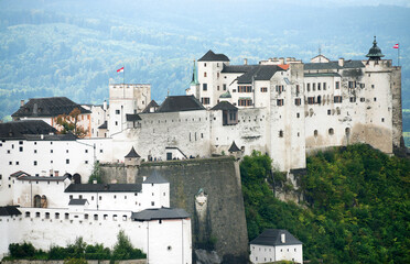 Fototapeta na wymiar Aerial View of Salzburg, Austria, Europe