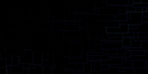 Dark BLUE vector template in rectangles. Rectangles with colorful gradient on abstract background. Pattern for business booklets, leaflets