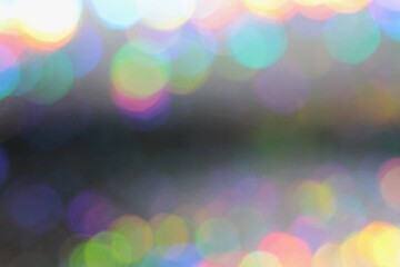 Rainbow holographic bokeh abstract background
