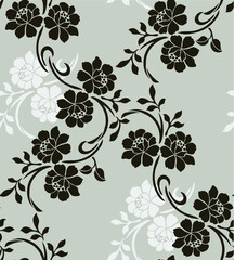 seamless floral background	