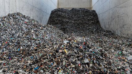 Plastic Waste before recycling of electronics