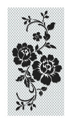 flower motif design element