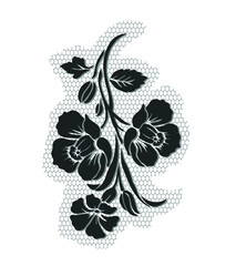 flower motif design element