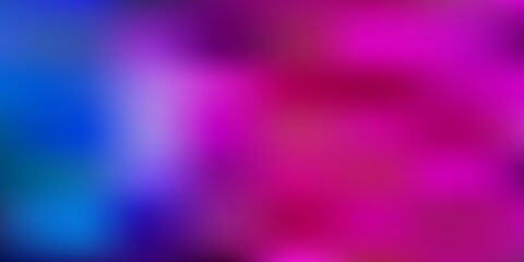 Light blue, red vector gradient blur template.