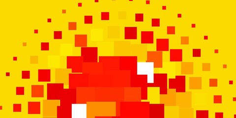 Light Orange vector template in rectangles. Abstract gradient illustration with colorful rectangles. Modern template for your landing page.