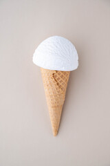 ice cream on colorful background