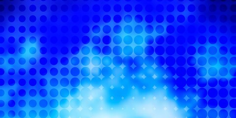 Light Pink, Blue vector background with spots. Abstract colorful disks on simple gradient background. Design for posters, banners.