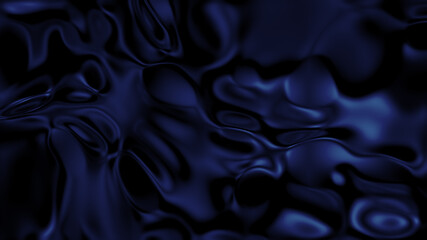 Obraz premium Abstract Trendy Dark Blue fluid liquid water surface flow background