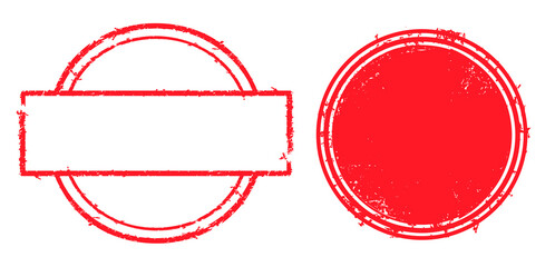 Grunge old red stamps