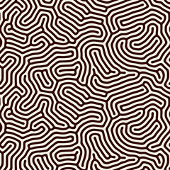Maze seamless pattern. Abstract organic background. Vector illustration.