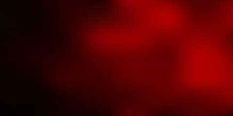 Dark green, red vector abstract blur template.