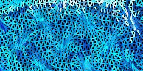 Light blue vector triangle mosaic wallpaper.