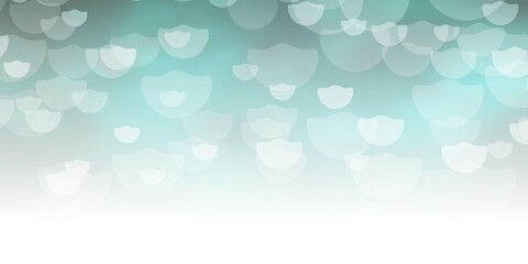 Dark Green vector texture with circles. Abstract illustration with colorful spots in nature style. Pattern for business ads.