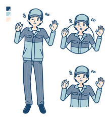 simple delivery man_panic