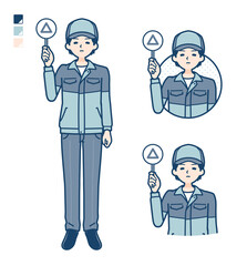 simple delivery man_Triangle-panel