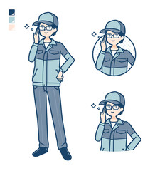 simple delivery man_Wearing-glasses