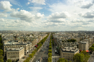 Paris roofs view