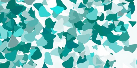 Light green vector backdrop with chaotic shapes.