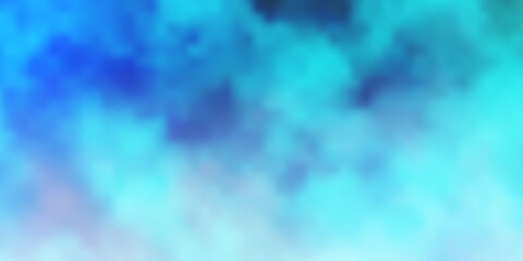 Light BLUE vector backdrop with cumulus. Abstract illustration with colorful gradient clouds. Template for landing pages.