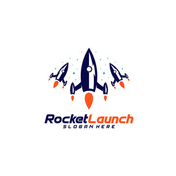 Rocket launch logo design vector concept, Rocket advance technology logo template, Icon symbol, Creative design