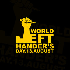 Typography for World Lefthander's day