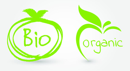 Organic food logos