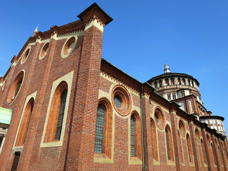 The Church of Santa Maria delle Grazie (Holy Mary of Grace) in Milan, ITALY, which stores the mural...