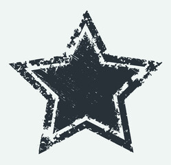 Grunge distressed star background