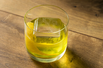 Boozy Refreshing Gin Old Fashioned Cocktail