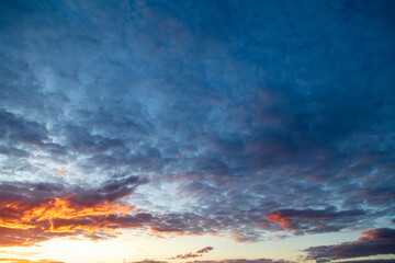 Clouds in the sky at sunset