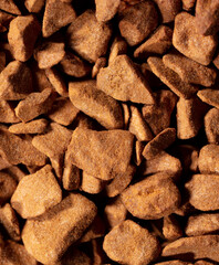 Close up of instant coffee granules as background.