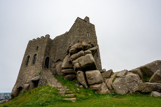 carn brea cornwall england uk near redruth 