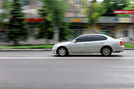 Kramatorsk, Donetsk region / Ukraine -15 May 2016: Lexus GS 300 1999 model in track action.