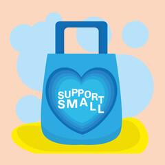 Support local shop small. Local market - Vector