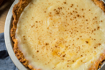 Homemade Sweet Sugar Cream Pie