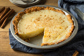 Homemade Sweet Sugar Cream Pie