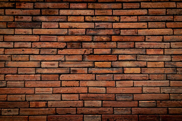 Beautiful brick walls that are not plastered background and texture. Background of old vintage brick walls.