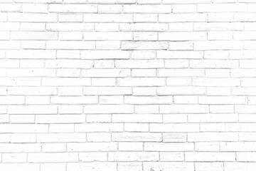 Fototapeta na wymiar White brick walls that are not plastered background and texture. The texture of the brick is white. Background of empty brick basement wall.