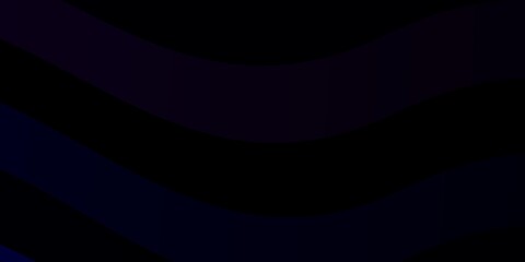 Dark Purple, Pink vector background with bows. Colorful geometric sample with gradient curves.  Pattern for booklets, leaflets.