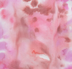 pink and red watercolor fill, abstract hand draw background