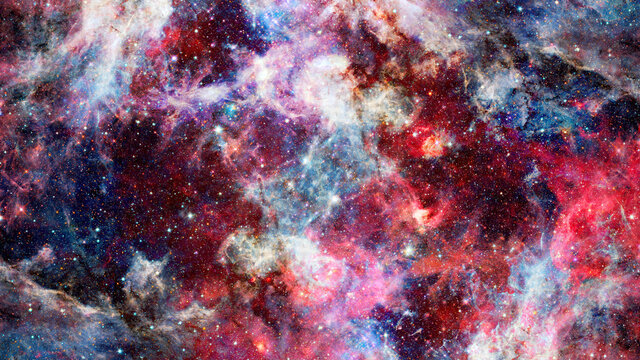 Fototapeta Extreme star cluster bursts into life. Elements of this image furnished by NASA