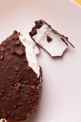 yummy milky vanilla and chocolate ice cream