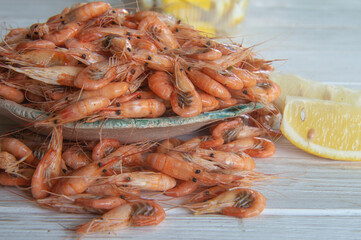 small fresh shrimps