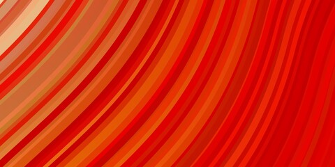 Light Orange vector pattern with curved lines. Brand new colorful illustration with bent lines. Pattern for busines booklets, leaflets