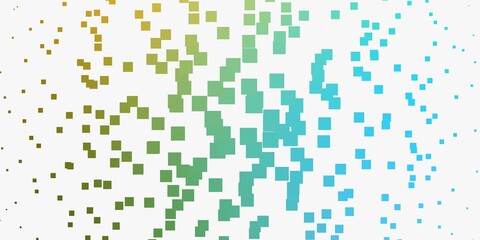 Light Blue, Yellow vector layout with lines, rectangles. Illustration with a set of gradient rectangles. Best design for your ad, poster, banner.