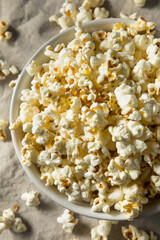 Homemade Salty Buttered Popcorn