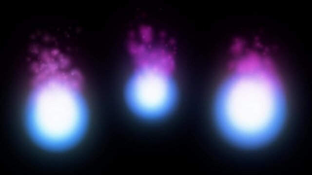 Three Balls Of Light/fire Hover And Seem To Burn, Like Wisps Of European Folklore.