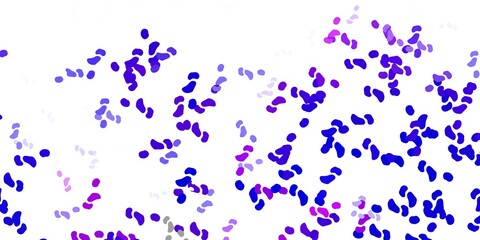 Light blue, red vector backdrop with chaotic shapes.