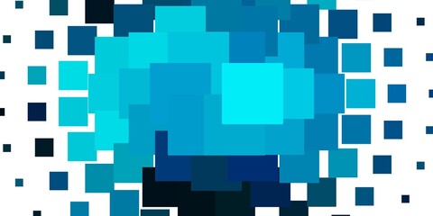 Light BLUE vector pattern in square style. Colorful illustration with gradient rectangles and squares. Pattern for websites, landing pages.